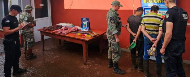 ANDRESITO: Capturan a dos cazadores furtivos y secuestran armas y carne de fauna protegida