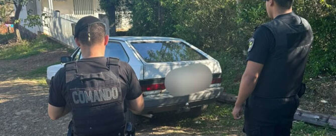 IRIGOYEN: Recuperaron en un operativo un auto robado en Brasil que intentaba cruzar por rutas alternativas