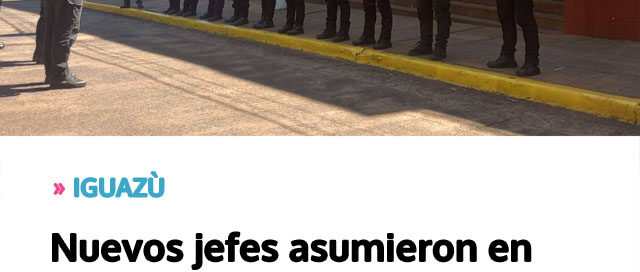 IGUAZÙ: Nuevos jefes asumieron en comisarías y divisiones de la Unidad Regional V durante actos oficiales