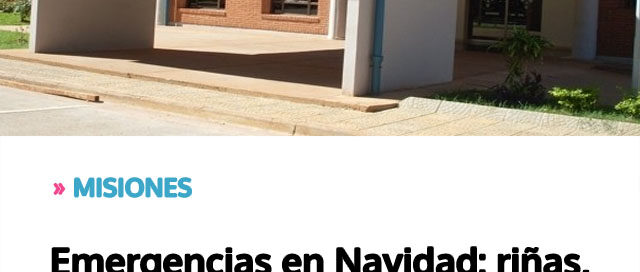 MISIONES: Emergencias en Navidad: riñas, intoxicaciones y accidentes marcaron la jornada