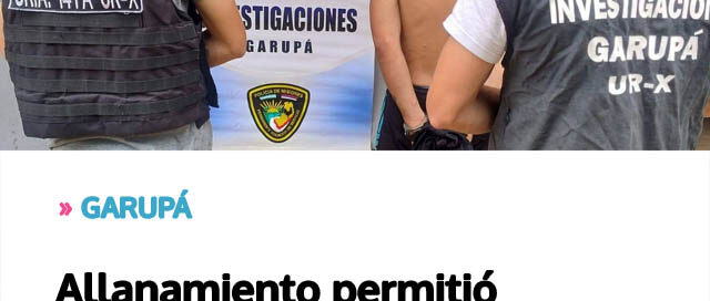 Allanamiento permitió recuperar objetos robados y pruebas clave en investigación por robo a comercio