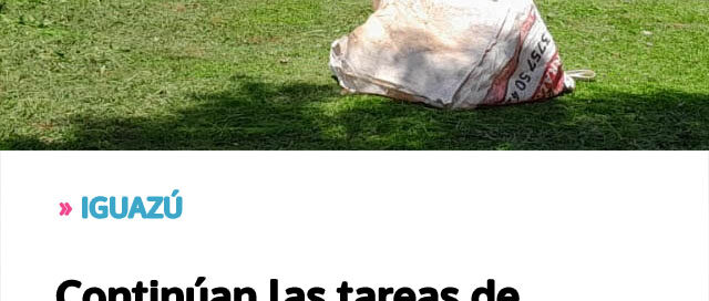 Continúan las tareas de parquización y mantenimiento de espacios públicos