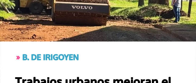 Trabajos urbanos mejoran el drenaje y el entorno barrial