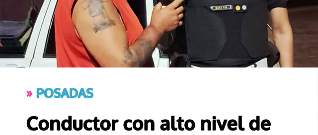 Conductor con alto nivel de alcohol fue detenido tras maniobras peligrosas en plena madrugada