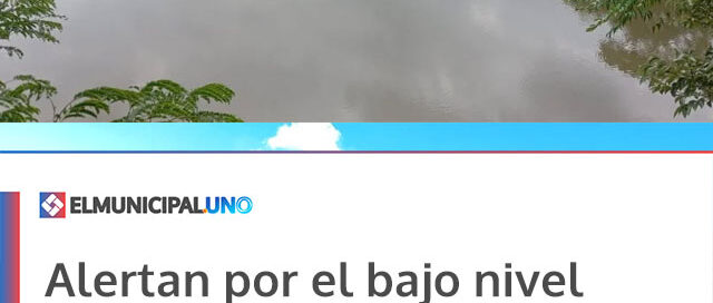 Alertan por el bajo nivel de la represa y piden uso responsable del agua
