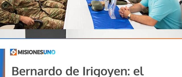 Bernardo de Irigoyen: el intendente recibió la visita del comandante de la Primera División de Ejército