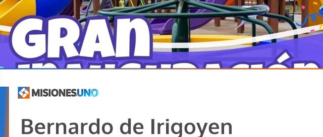 Bernardo de Irigoyen inaugurará nuevos juegos en la Plaza San Martín este sábado