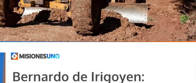 Bernardo de Irigoyen: avanzan obras de mejora en caminos vecinales del paraje Gramado