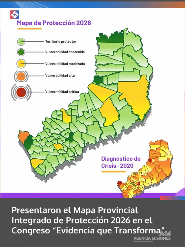 Presentaron el Mapa Provincial Integrado de Protección 2026 en el Congreso “Evidencia que Transforma”