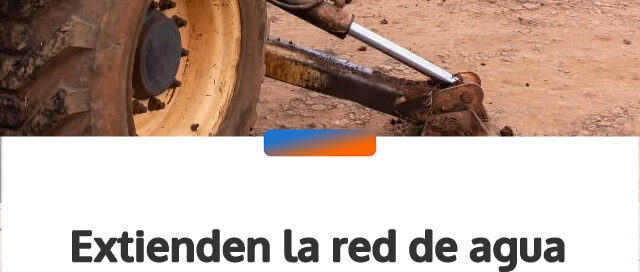 Extienden la red de agua potable sobre la avenida Costanera de Bernardo de Irigoyen