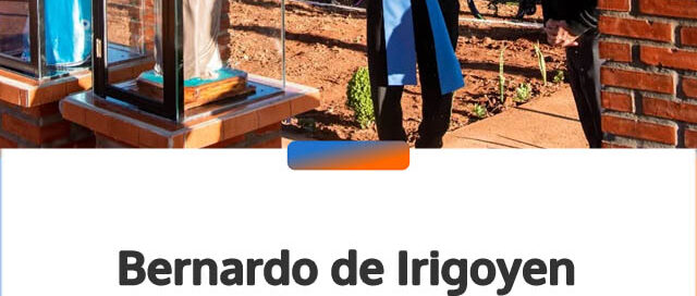 Bernardo de Irigoyen inauguró una ermita en honor a San José Obrero